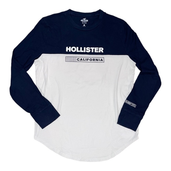 Hollister Other - Hollister Men’s Navy & White Long Sleeve Tee Size Small